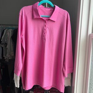 Lopez Delux Dri Golf Polo Shirt with 3/4 Sleeves